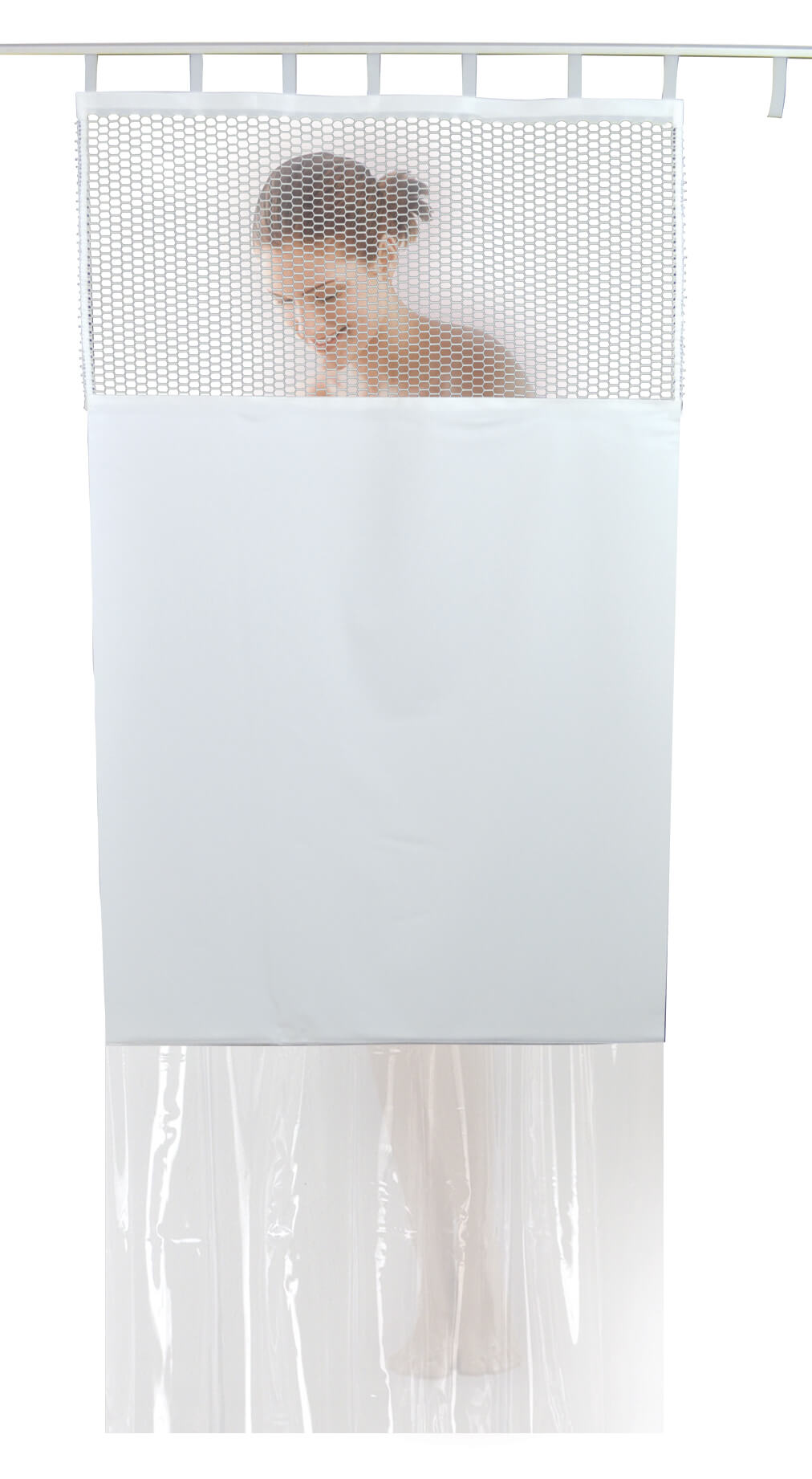 Mesh Top & Bottom View Curtain CharmTex