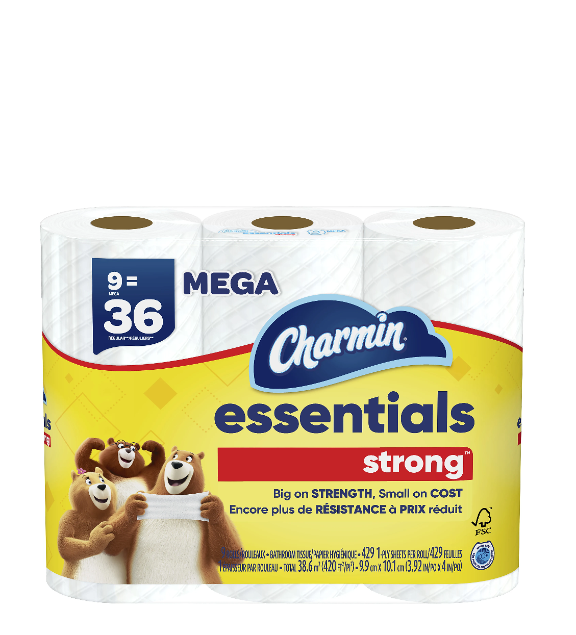 Charmin Essentials Strong Toilet Paper - Charm-Tex